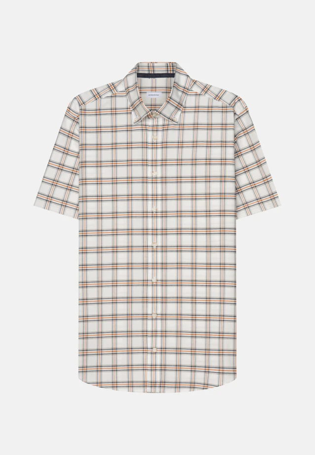 Regular Oxford shirt Check in Yellow |  Seidensticker Onlineshop