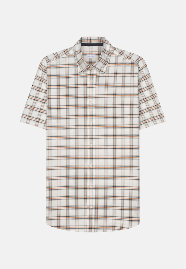 Regular Oxford shirt Check in Yellow |  Seidensticker Onlineshop