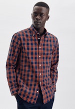 Chemise casual in Regular with Col Boutonné in Bleu Moyen |  Seidensticker Onlineshop