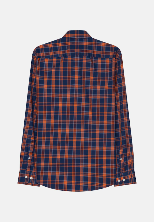 Regular Casual shirt Check in Medium Blue |  Seidensticker Onlineshop