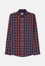 Twill Casual Hemd in Regular mit Button-Down-Kragen in Mittelblau |  Seidensticker Onlineshop