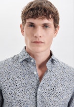 Slim Business Hemd Druck in Dunkelblau |  Seidensticker Onlineshop