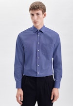 Regular Business Hemd Uni in Mittelblau |  Seidensticker Onlineshop