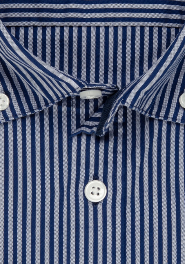Oxfordhemd in Regular with Button-Down-Kraag in Middelmatig Blauw |  Seidensticker Onlineshop