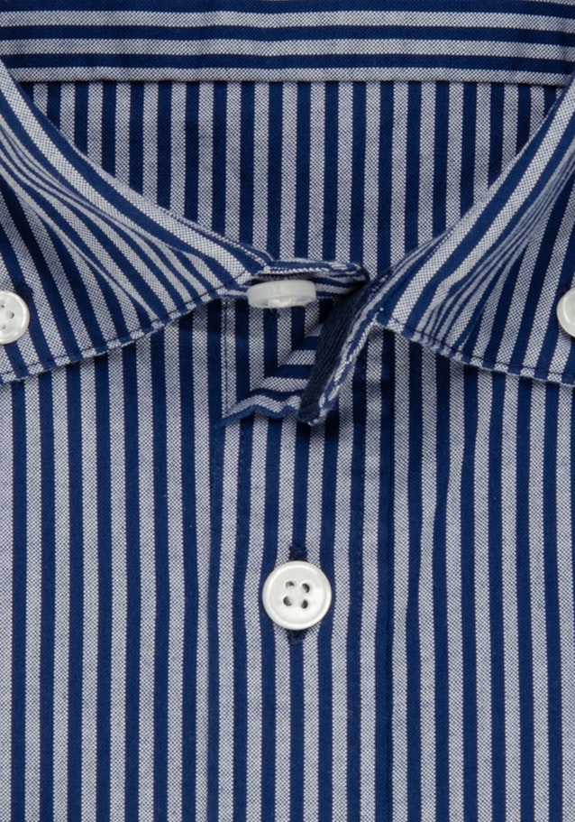 Oxford shirt in Regular with Button-Down-Collar in Medium Blue |  Seidensticker Onlineshop