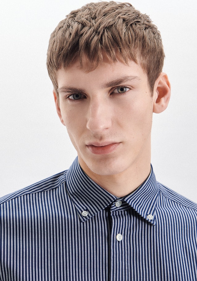 Oxford shirt in Regular with Button-Down-Collar in Medium Blue | Seidensticker Onlineshop