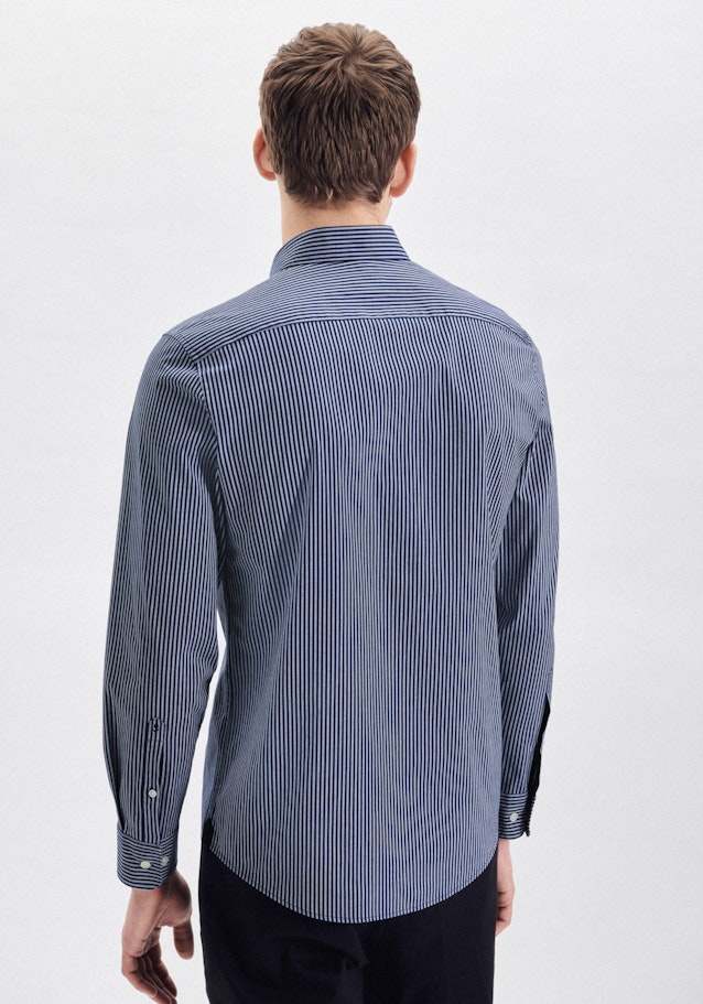 Oxford shirt in Regular with Button-Down-Collar in Medium Blue |  Seidensticker Onlineshop