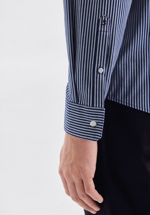 Oxford Oxfordhemd in Regular mit Button-Down-Kragen in Mittelblau |  Seidensticker Onlineshop