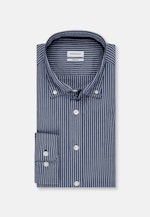 Regular Chemise Oxford rayures in Bleu Moyen |  Seidensticker Onlineshop