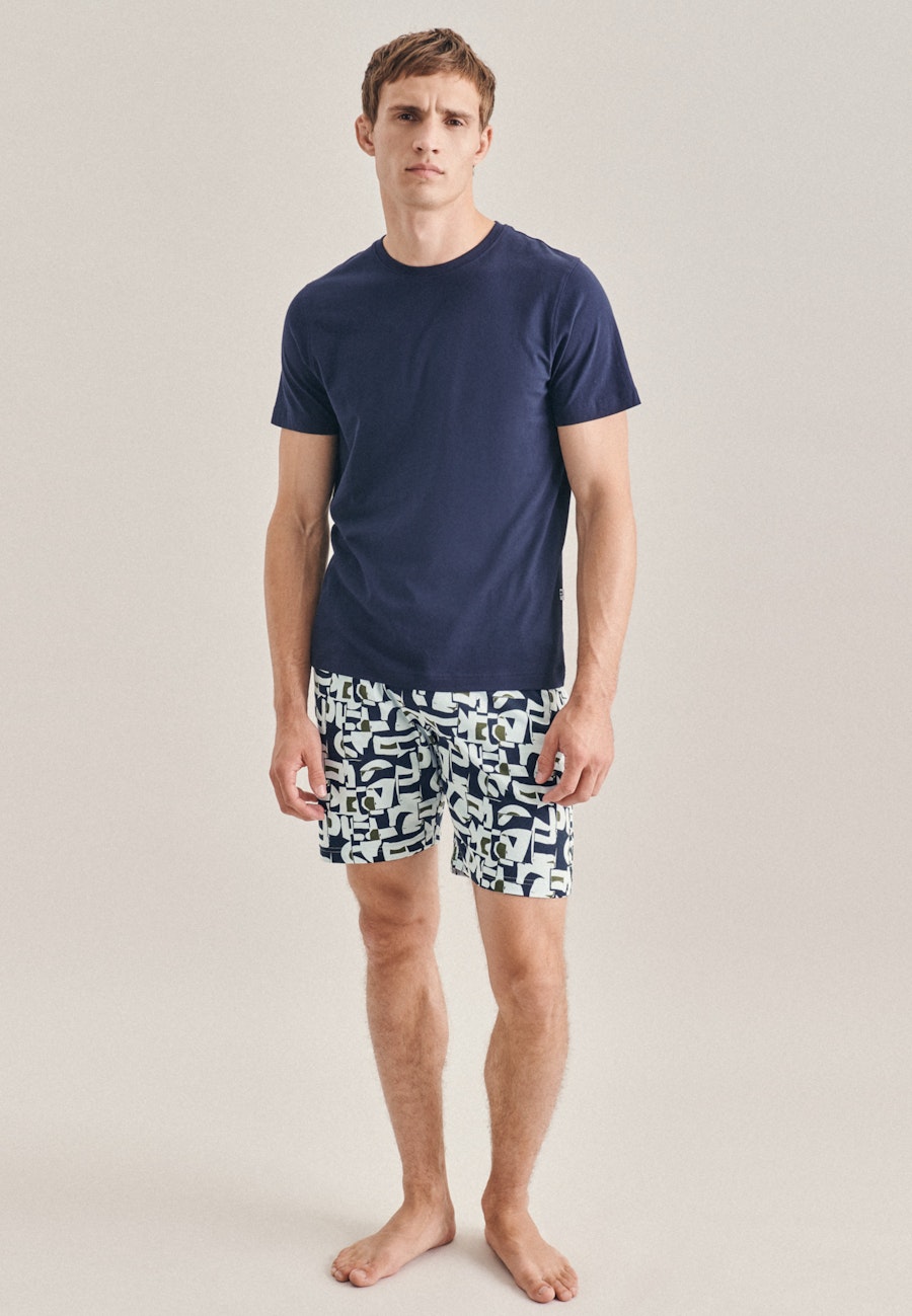 Shorts aus Baumwollmischung in Hellblau |  Seidensticker Onlineshop