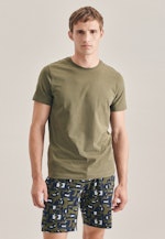 Short en Mélange de coton in Vert |  Seidensticker Onlineshop