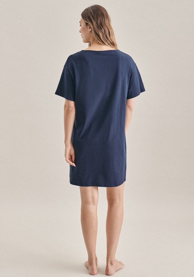 Rundhals Night shirt in Dark Blue |  Seidensticker Onlineshop