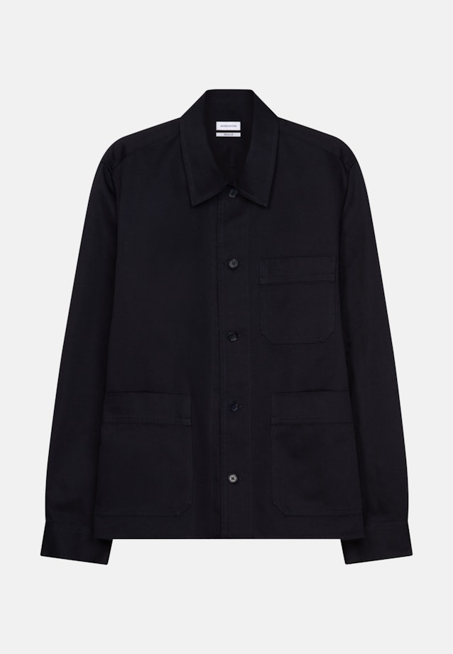 Regular Casual shirt Uni in Dark Blue |  Seidensticker Onlineshop