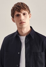 Regular Casual shirt Uni in Dark Blue |  Seidensticker Onlineshop