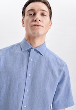 Regular fit Linen shirt Uni in Light Blue |  Seidensticker Onlineshop