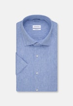 Regular fit Linen shirt Uni in Light Blue |  Seidensticker Onlineshop