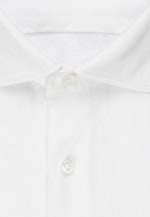 Regular fit Chemise en lin Uni in Blanc |  Seidensticker Onlineshop