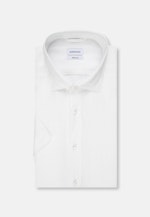 Regular fit Chemise en lin Uni in Blanc |  Seidensticker Onlineshop