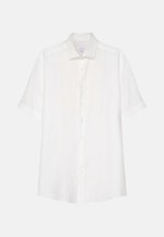 Regular fit Chemise en lin Uni in Blanc |  Seidensticker Onlineshop