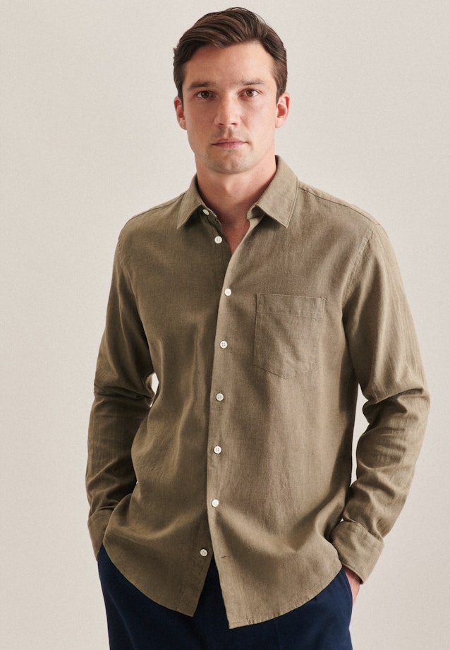Casual Shirt in Green |  Seidensticker Onlineshop