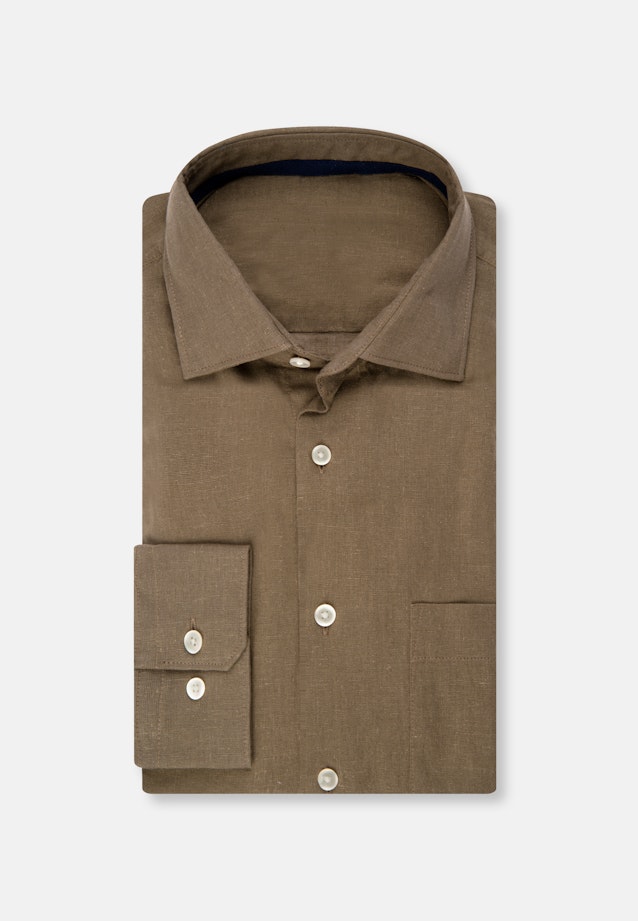 Regular Casual shirt Uni in Green |  Seidensticker Onlineshop