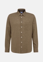 Regular Casual shirt Uni in Green |  Seidensticker Onlineshop
