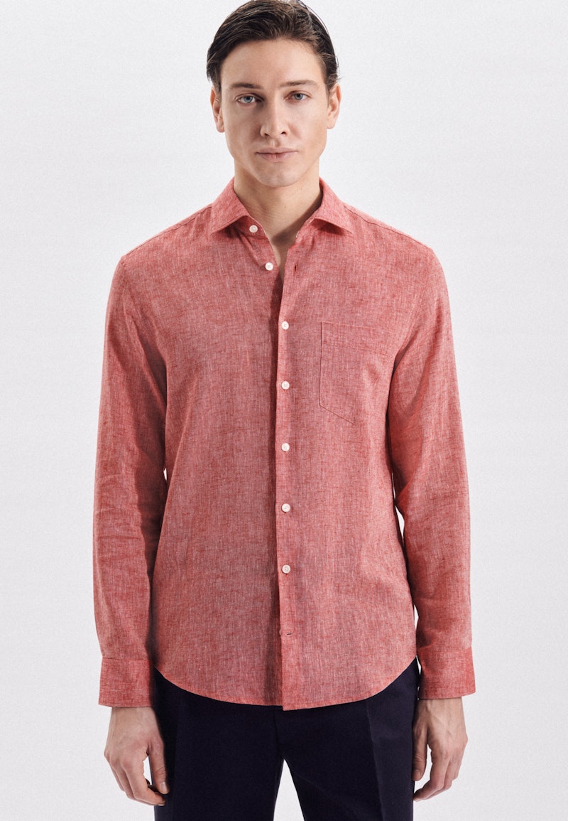 Casual Shirt in Regular with Kent-Collar