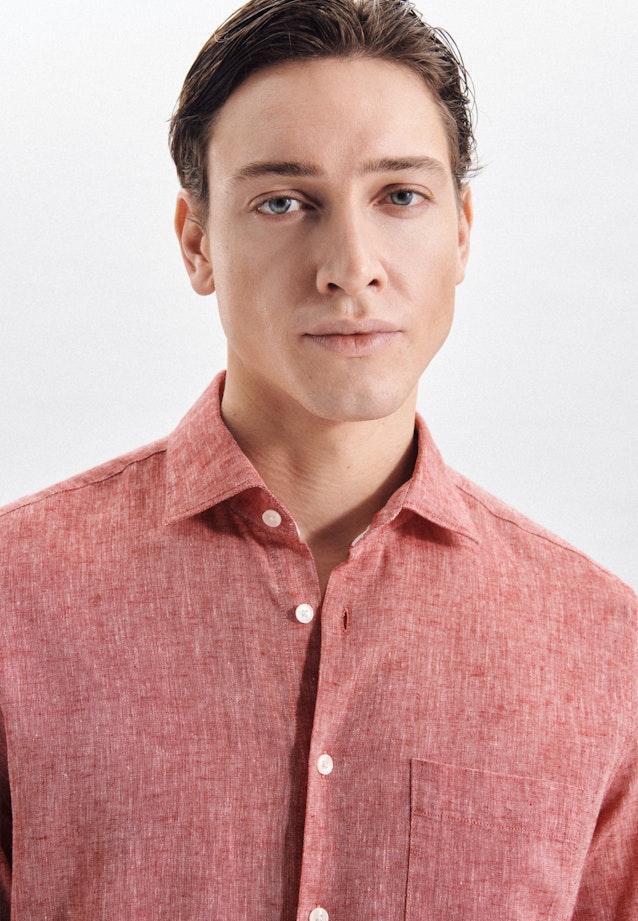 Regular Casual Hemd Uni in Rot |  Seidensticker Onlineshop