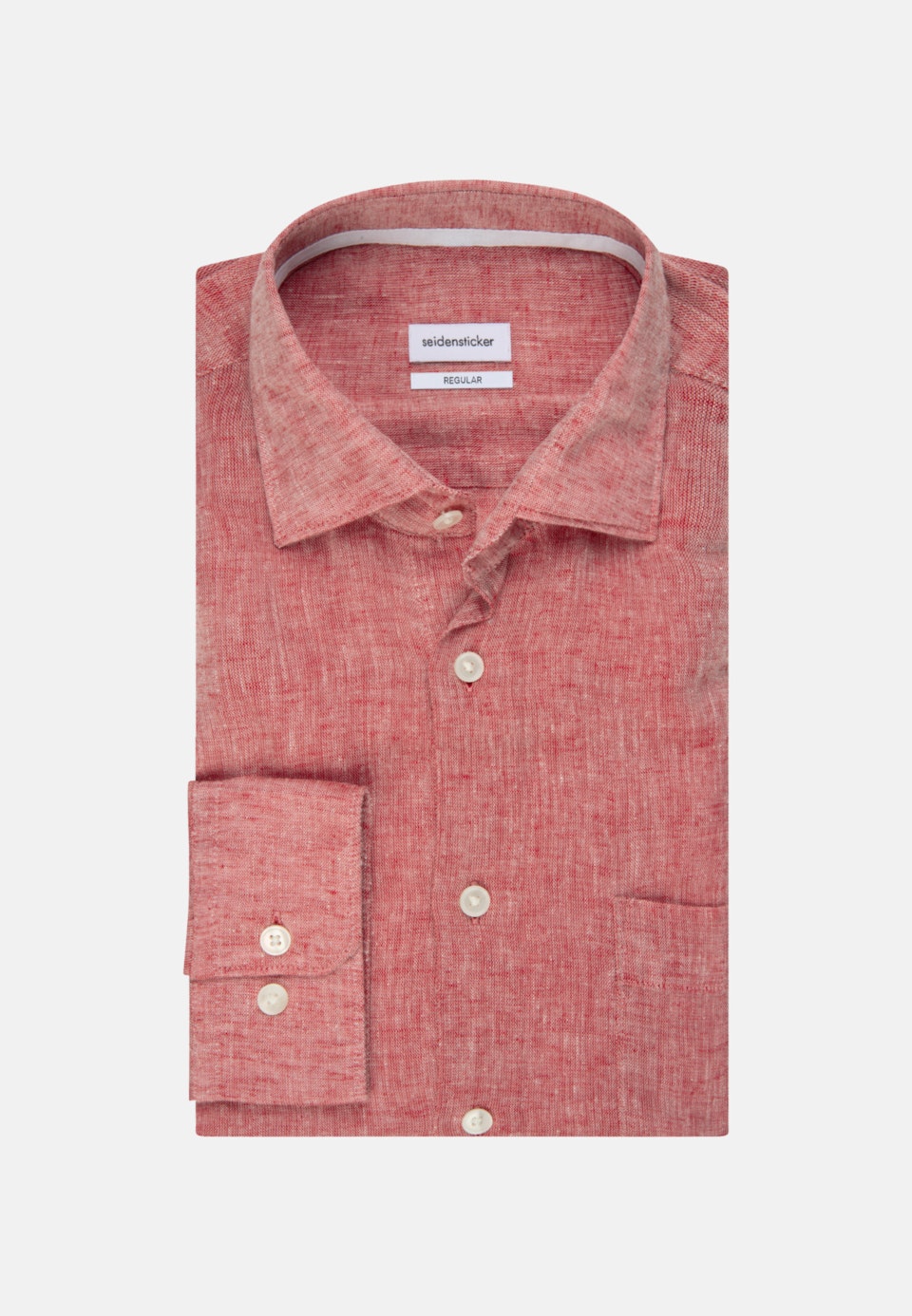 Casual Hemd in Regular mit Kentkragen in Rot |  Seidensticker Onlineshop