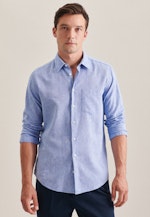 Regular Casual shirt Uni in Light Blue |  Seidensticker Onlineshop