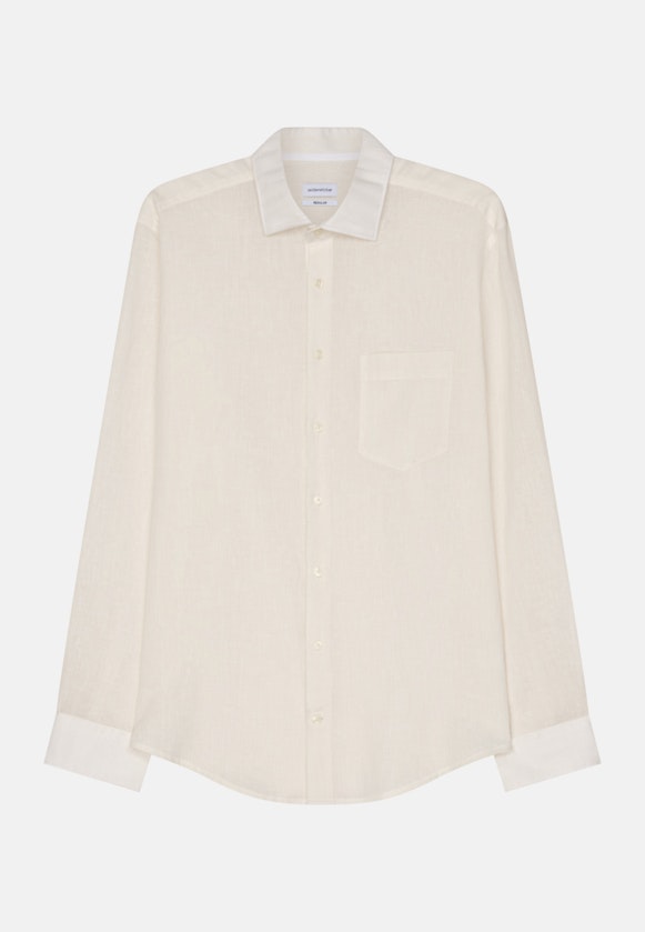 Regular Casual shirt Uni in White |  Seidensticker Onlineshop