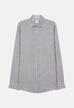 Regular Leinenhemd Streifen in Grün |  Seidensticker Onlineshop