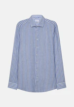 Regular Linen shirt Stripe in Light Blue |  Seidensticker Onlineshop