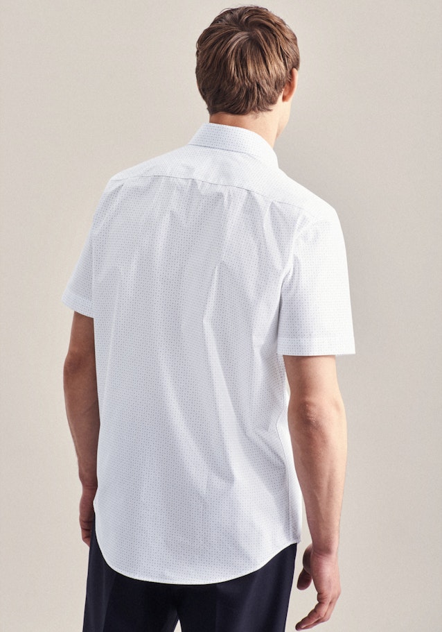 Poplin Short sleeve Business Shirt in Regular with Kent-Collar in Turquoise |  Seidensticker Onlineshop
