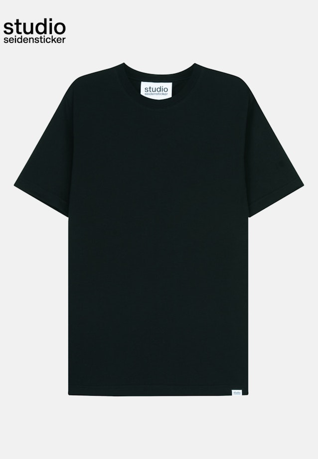 T-Shirt Regular Manche Courte in Schwarz |  Seidensticker Onlineshop