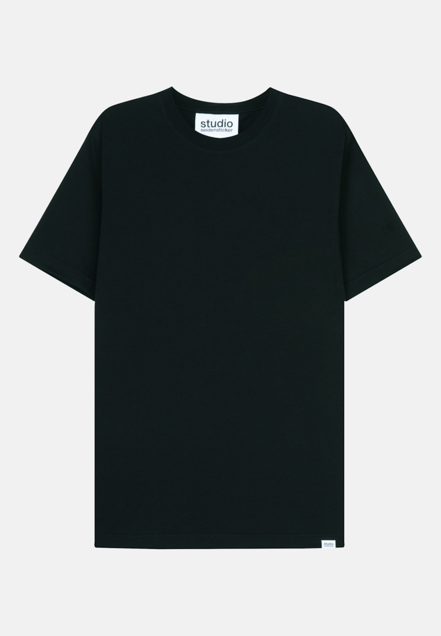 Rundhals T-Shirt Regular in Schwarz |  Seidensticker Onlineshop