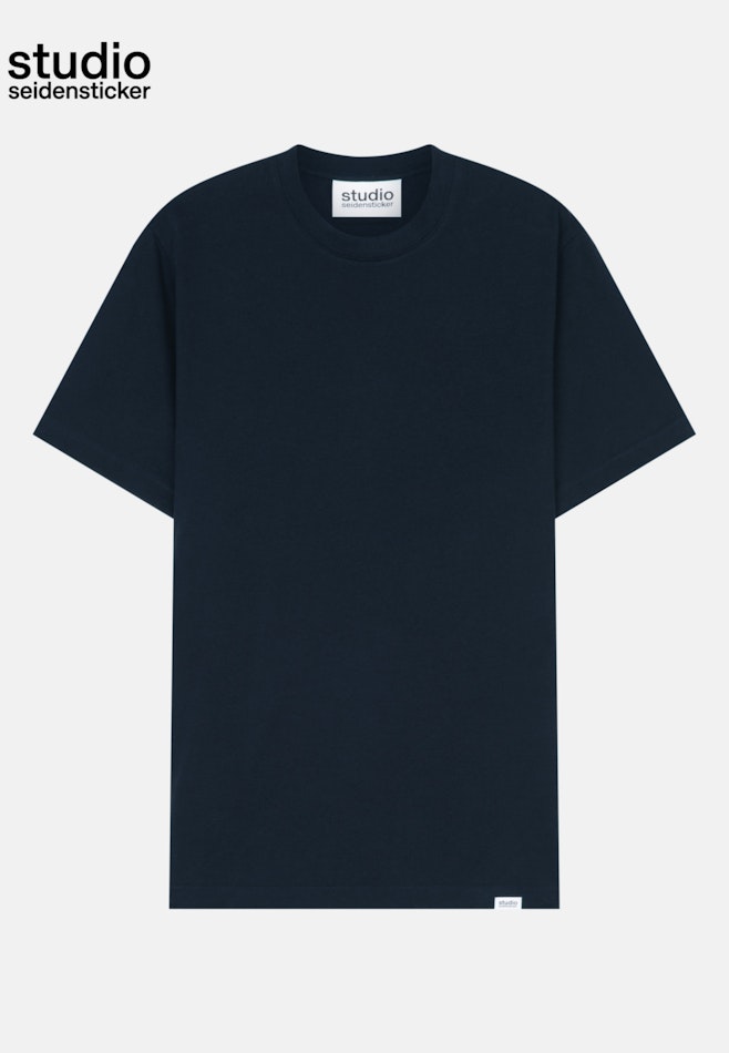 Crew Neck T-Shirt in Dark Blue | Seidensticker online shop