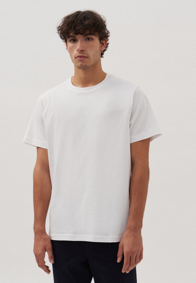 T-Shirt Regular Manche Courte in Blanc |  Seidensticker Onlineshop