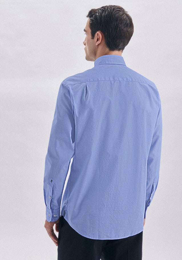 Casual Shirt in Regular with Kentkraag in Lichtblauw |  Seidensticker Onlineshop
