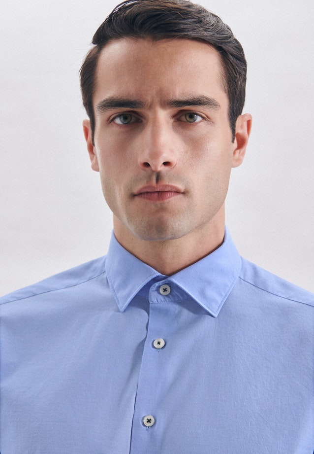 Regular Casual Shirt Plain in Light Blue |  Seidensticker Onlineshop