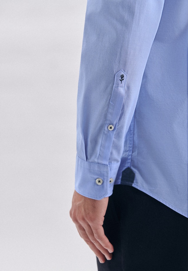 Regular Casual Shirt Plain in Light Blue |  Seidensticker Onlineshop