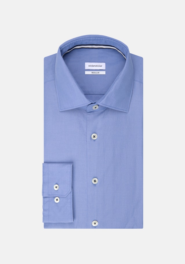 Chemise casual in Regular with Col Kent in Bleu Clair |  Seidensticker Onlineshop