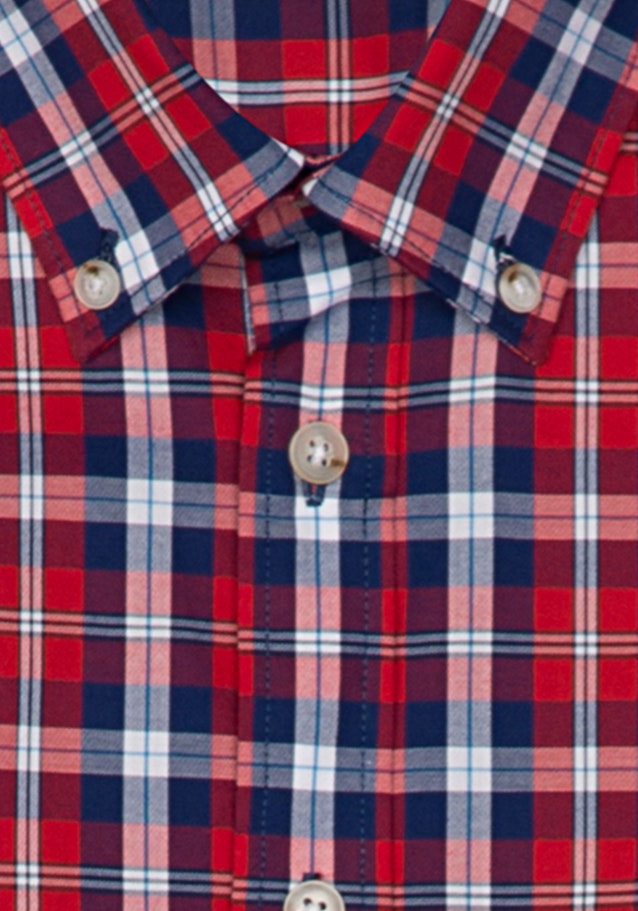 Regular Oxfordhemd Karo in Rot | Seidensticker Onlineshop