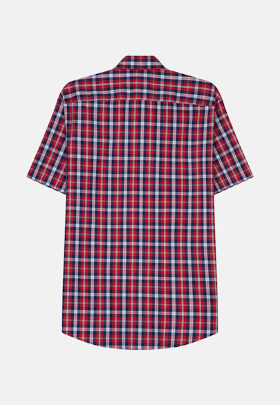 Regular Oxfordhemd Karo in Rot |  Seidensticker Onlineshop