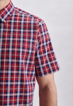 Oxford Kurzarm Oxfordhemd in Regular mit Button-Down-Kragen in Rot |  Seidensticker Onlineshop