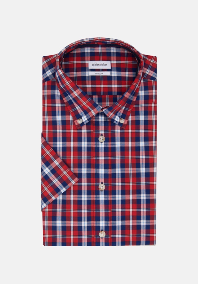 Regular Oxfordhemd Karo in Rot | Seidensticker Onlineshop