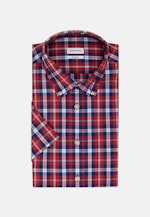 Oxford Kurzarm Oxfordhemd in Regular mit Button-Down-Kragen in Rot |  Seidensticker Onlineshop