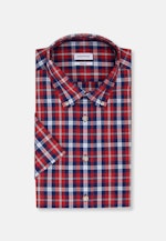 Regular Oxfordhemd Karo in Rot |  Seidensticker Onlineshop