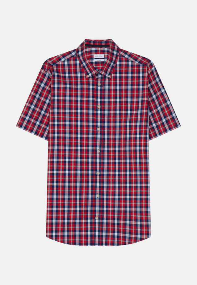 Regular Oxford shirt Check in Red |  Seidensticker Onlineshop