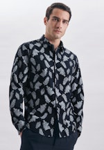 Regular Chemise décontractée Imprimé in Bleu Foncé |  Seidensticker Onlineshop